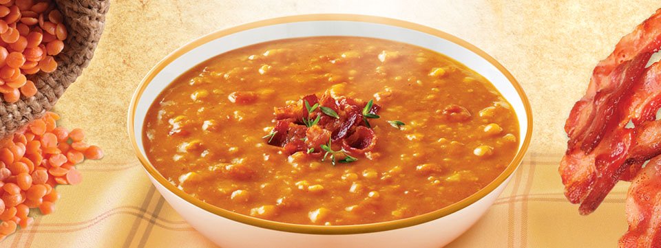 Red Lentil Soup with Sage and Pancetta