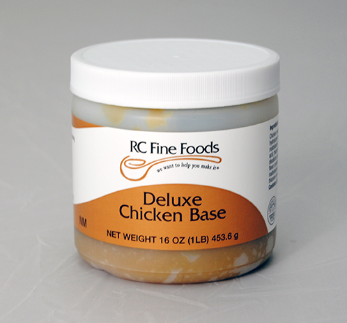 A golden yellow paste base made with natural proportioned cooked chicken me...