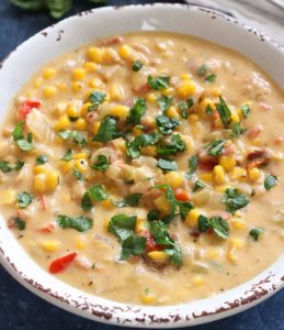 Creamy Corn and Chipotle Soup