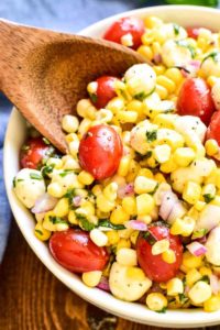 Roasted Jersey Fresh Corn and Tomato Salad