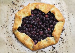 Apple and Blueberry Galette Dessert Pastry