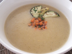 Cream of Green and Yellow Squash Soup