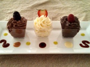 Chocolate Mousse Trio