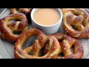 Beer Cheese Dip and Soft Pretzels