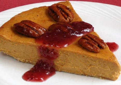 Pumpkin Cheesecake with Ginger Crust
