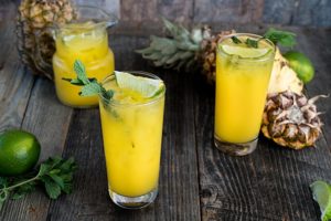 Mango and Key Lime Agua Fresca